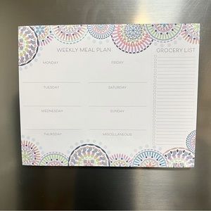 Vera Bradley magnetic weekly meal planner